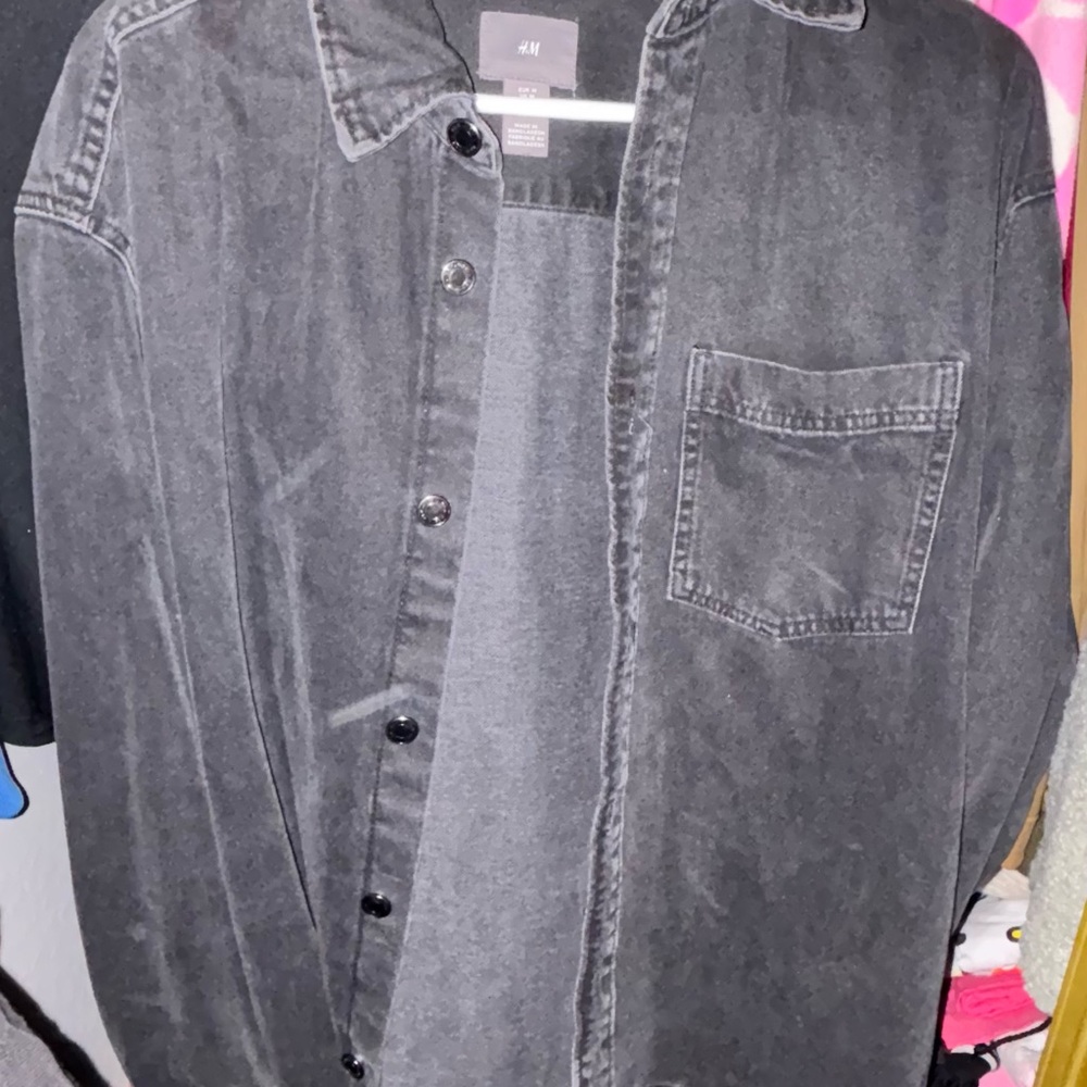H&M Men's Black Denim Jacket